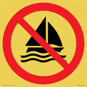 Prohibition: No sailing